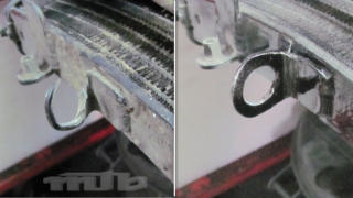 Auch d�nnwandige Aluminiumteile lassen sich WIG-schwei�en. Diese Halterung eines KTM-K�hlers haben wir erneuert.